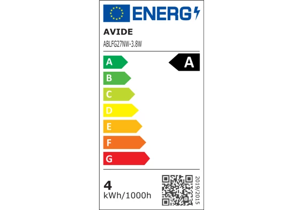 Avide LED Filament Globe 3.8W E27 NW 4000K Super High Lumen Gömb