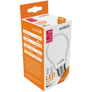 Avide LED Opál Filament Globe 8W E27 NW 4000K Gömb