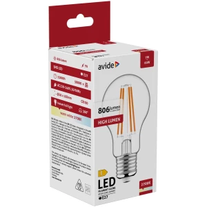 Avide LED Filament Globe 3.8W E27 NW 4000K Super High Lumen Gömb