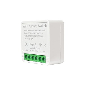 SmartWise Mini BT (WiFi + Bluetooth) okosrelé (16A), kapcsolóbemenettel SMW-REL-MINI1-BT eWeLink okos relék és okos kismegszakítók