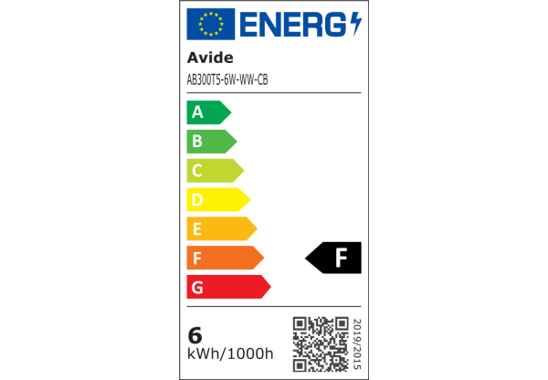 Avide LED T5 Integrált Fénycső 6W 300mm WW 3000K Hálózati kábellel Integrált