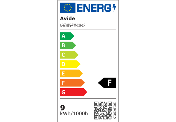 Avide LED T5 Integrált Fénycső 9W 600mm CW 6400K Hálózati kábellel Integrált