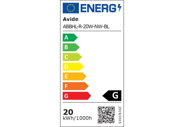 Avide Cseppálló Mennyezeti Lámpa Triton-R Kerek IP65 20W NW 4000K Fekete IP Védett