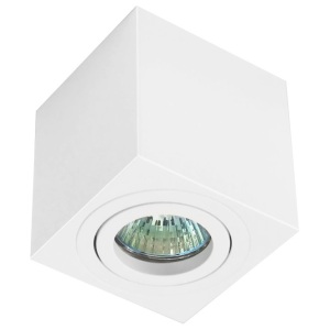 Avide GU10 Lámpatest Négyzetes Fehér Dönthető Fényforrás nélküli