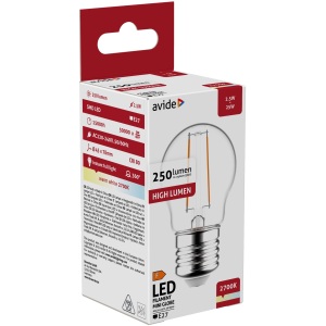 Avide LED White Filament Mini Globe 6.5W E27 NW 4000K Mini Gömb