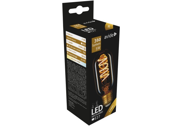 Avide LED Soft Filament T45 5W E27 EW 2700K Soft