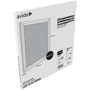 Avide LED Panel 600x600mm 33W NW 4000K 140lm/W UGR+IP44 Industrial Range Industrial