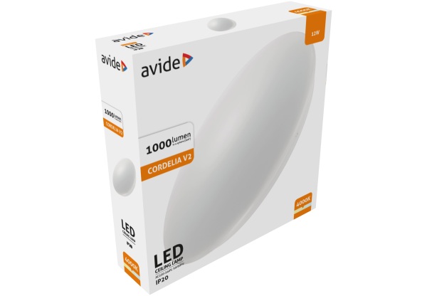 Avide LED Mennyezeti Lámpa Cordelia V2 12W 280*65mm NW 4000K 12W