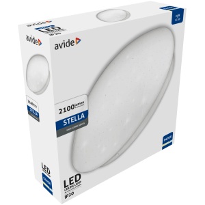 Avide LED Mennyezeti Lámpa Stella (Csillagos) 24W 380*110mm CW 6400K 24W