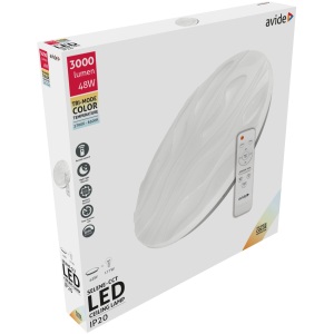 Avide LED Mennyezeti Lámpa Selene-CCT 48W Távirányítóval Távirányítós