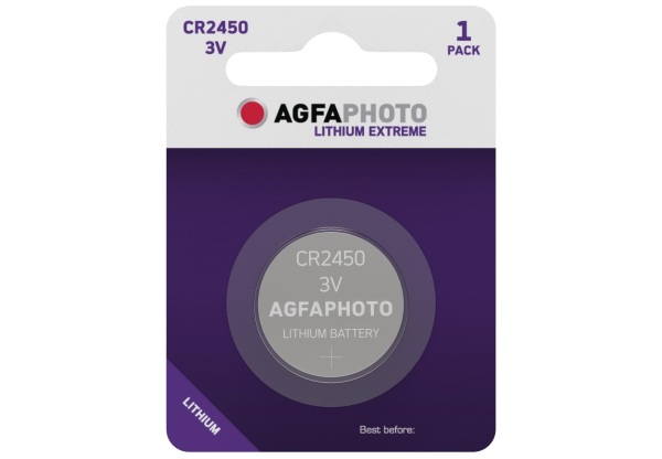 AgfaPhoto Lithium Gombelem CR2450 B1 Lítium