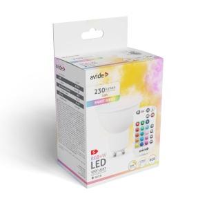 Avide Smart LED GU10 2.9W RGB+W 2700K IR Távirányítóval Távirányítós