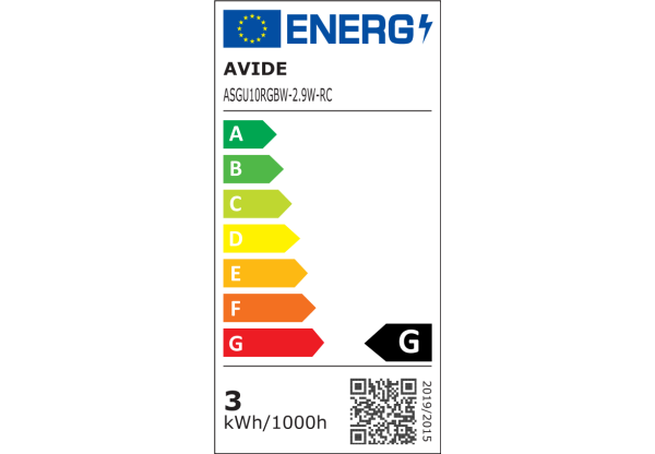 Avide Smart LED GU10 2.9W RGB+W 2700K IR Távirányítóval Távirányítós