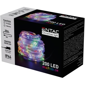 Entac Karácsonyi IP44  Fényfüzér 15mm Balls 120 LED 9m WW Kültéri