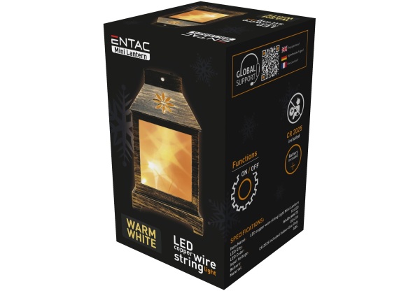 Entac LED Mini Lámpás Bronz 120mm Beltéri