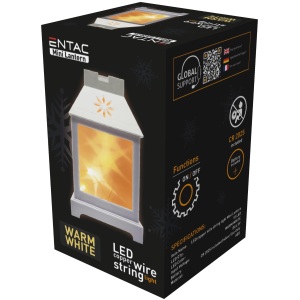 Entac LED Mini Lámpás Fehér 120mm Beltéri