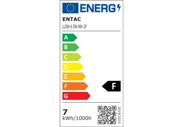 Entac LED Spot Wide Angle GU10 6,5W NW 4000K Duo Pack Szpot